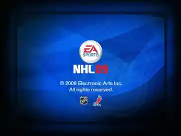 NHL 09 (USA) screen shot title